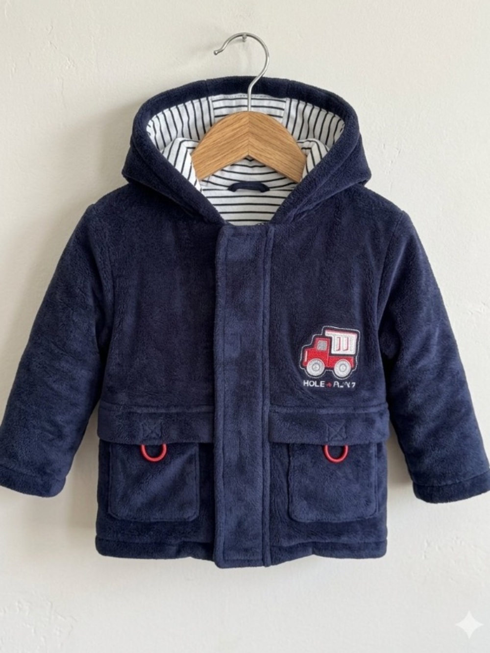Vintage/Y2K Carter’s Dark Blue Puffer Jacket with Red Details